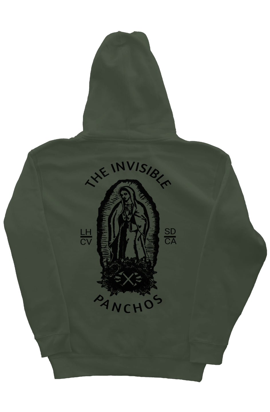 The Invisible Panchos Mother Hoody- Black/Army