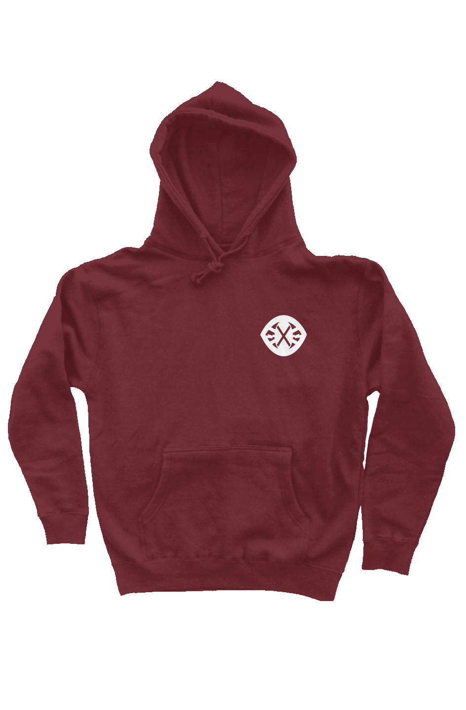 The Invisible Panchos Mother Hoody- White/Maroon