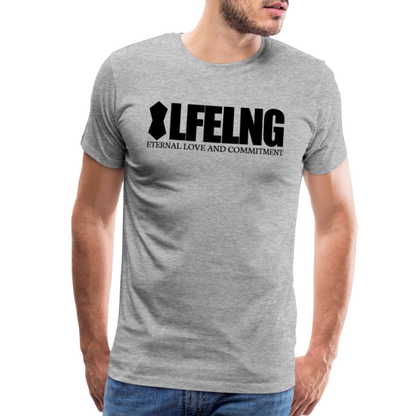 LFELNG HEART T - heather gray