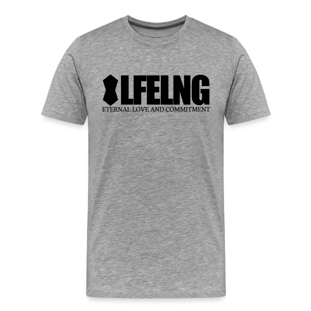 LFELNG HEART T - heather gray