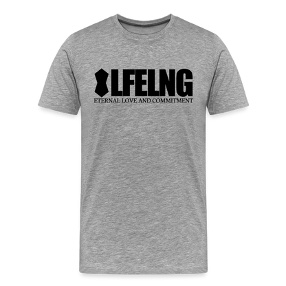 LFELNG HEART T - heather gray