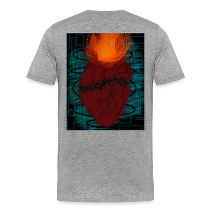 LFELNG HEART T - heather gray