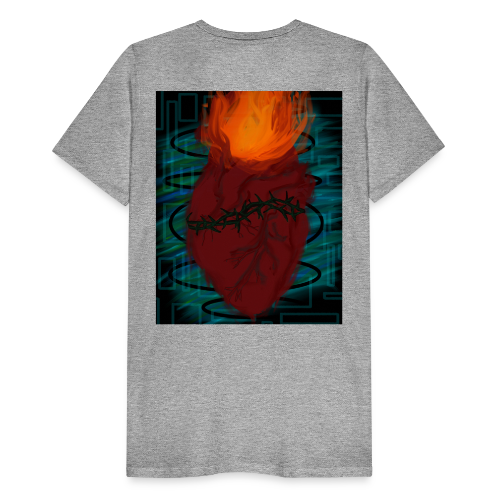 LFELNG HEART T - heather gray