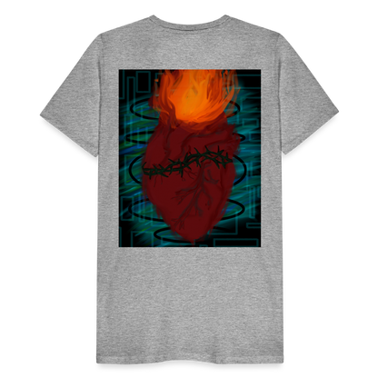 LFELNG HEART T - heather gray