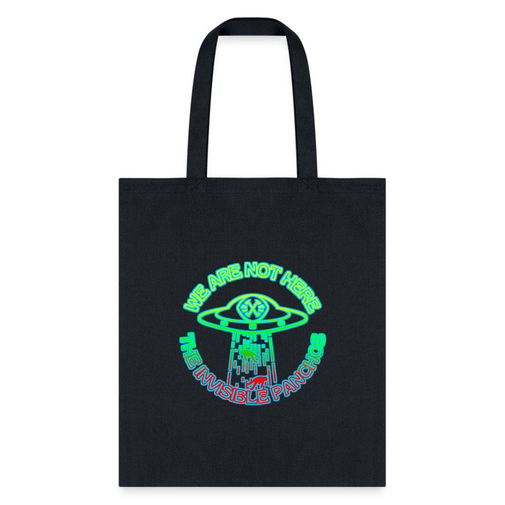 The Invisible Panchos - UFO Tote Bag (Flor) - black