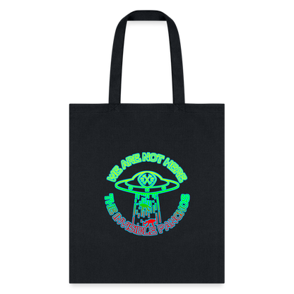 The Invisible Panchos - UFO Tote Bag (Flor) - black