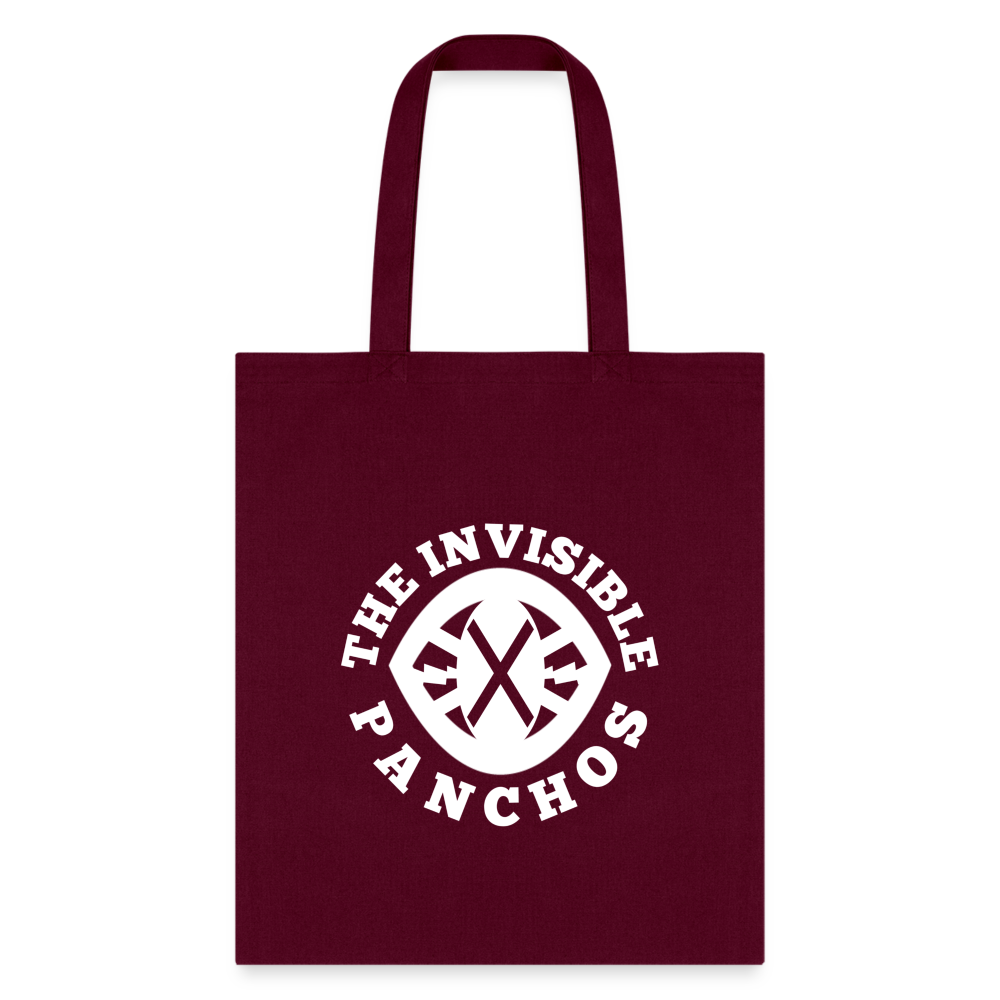 The Invisible Panchos - Tote Bag (Wht) - burgundy