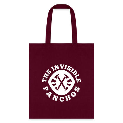 The Invisible Panchos - Tote Bag (Wht) - burgundy