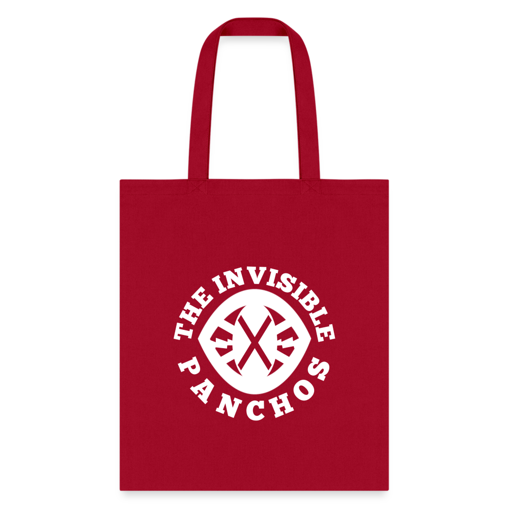 The Invisible Panchos - Tote Bag (Wht) - red