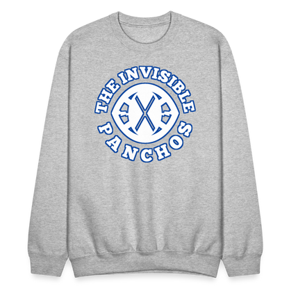 The Invisible Panchos - OG Crewneck (blu/wht) - heather gray